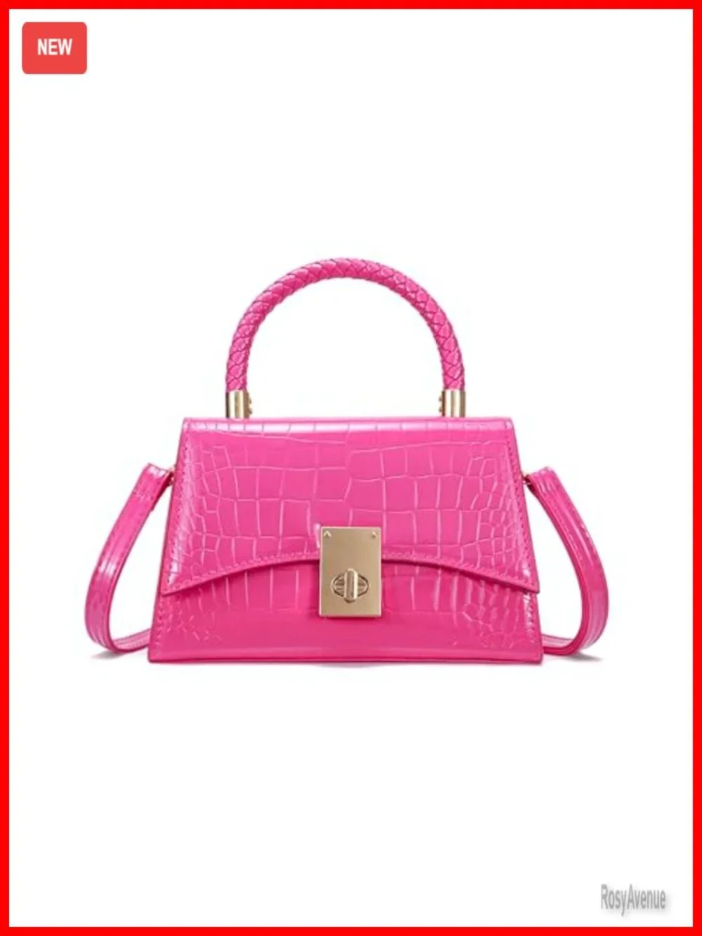 PU Leather Mini Crossbody Satchel Purse Shoulder Bag for Women